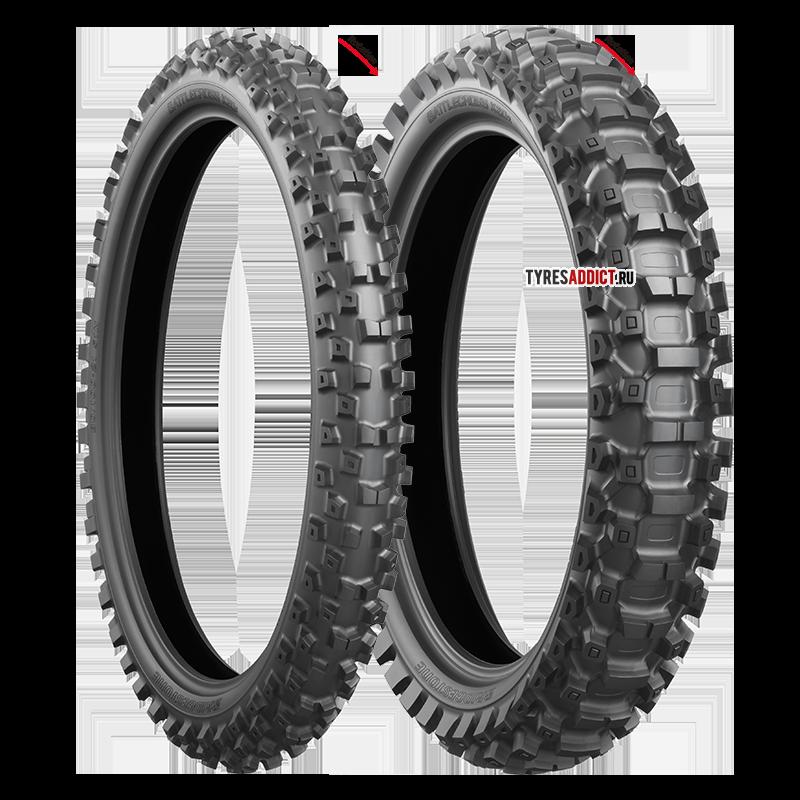 thumbnail image 2 of Bridgestone X20 Battlecross 80/100-21 & 100/90-19 Soft Tire Set + Tubes – For Yamaha Off-Road 2 of 4